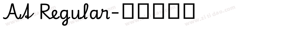 At Regular字体转换